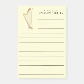 Harp Musician Music Teacher Post-it Notes