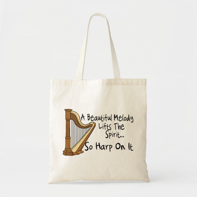 Harp On It Tote Bag (Front)