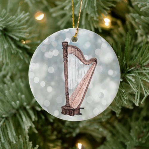Harp Ornament Music Gift