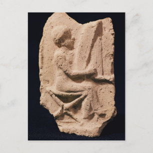 Harp player, 1830-1600 BC Postcard