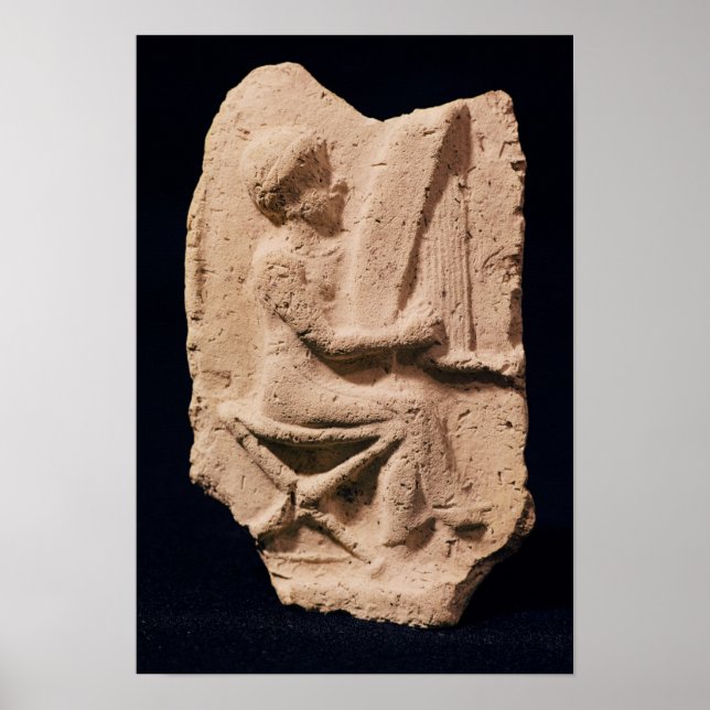 Harp player, 1830-1600 BC Poster (Front)