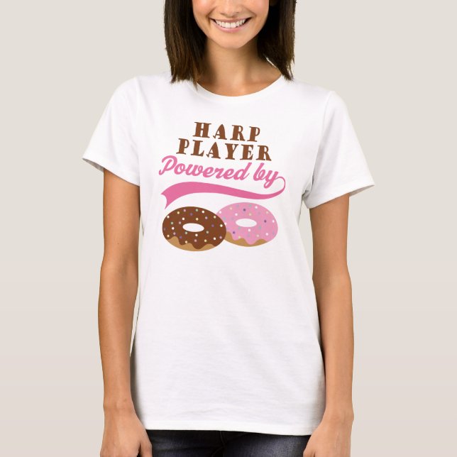 Harp Player Funny Gift T-Shirt (Front)