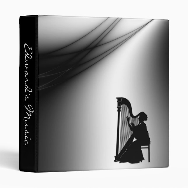 Harp Player Personal Music Binder (Front/Spine)
