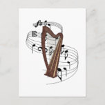 Harp Postcard