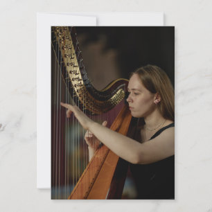 Harp Recital Concert Classical Music Invitation