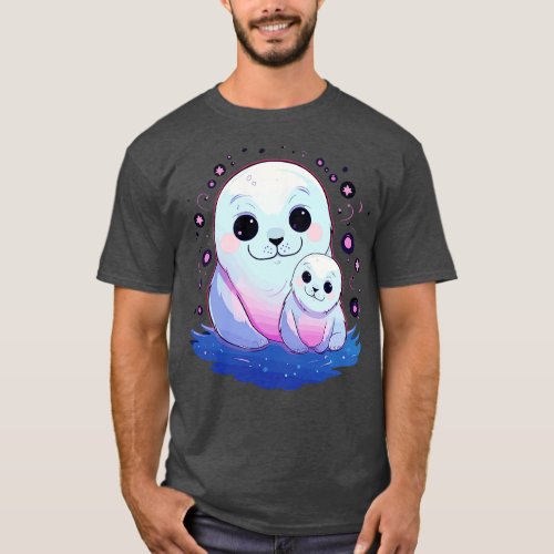 Harp Seal Fathers Day T_Shirt