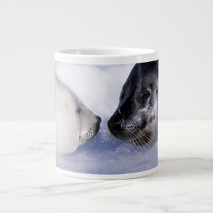 Harp Seal Mother with Pup Giant Coffee Mug