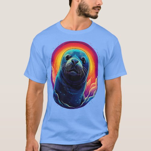 Harp Seal Smiling T_Shirt