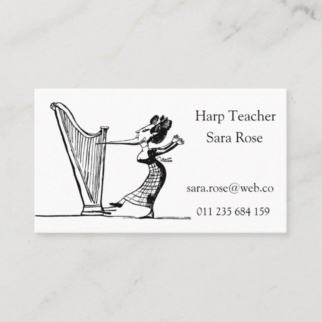 Harp Teacher Business Card (Front)