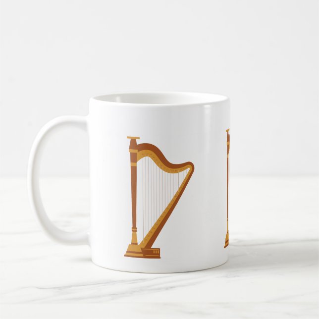 Harp Tote Bag Coffee Mug (Left)