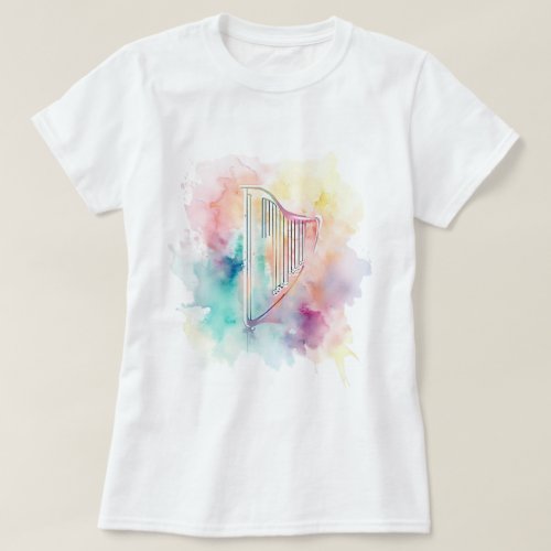 Harp Watercolour T_Shirt