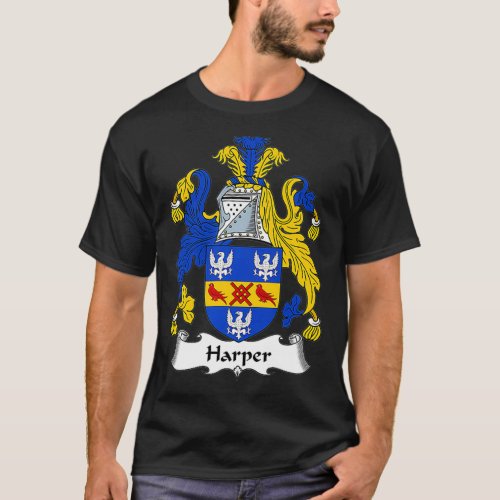 Harper Coat of Arms  Family Crest 60th  T_Shirt