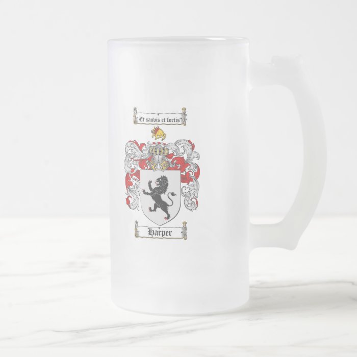 HARPER FAMILY CREST    HARPER COAT OF ARMS COFFEE MUGS