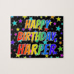 [ Thumbnail: "Harper" First Name, Fun "Happy Birthday" Jigsaw Puzzle ]