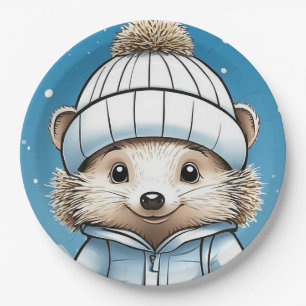 Harper Hedgehog (face) Paper Plates