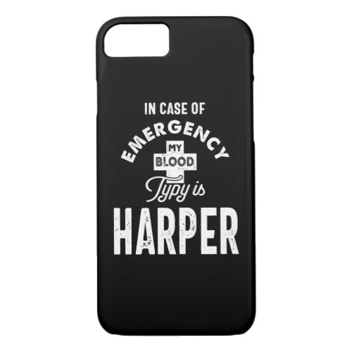 Harper Personalized Name Birthday Gift iPhone 87 Case