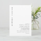 HARPER Simple Modern Minimalist Bridal Shower Invitation | Zazzle
