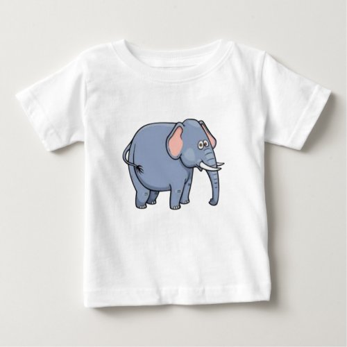 Harper The Baby Elephant Baby T_Shirt