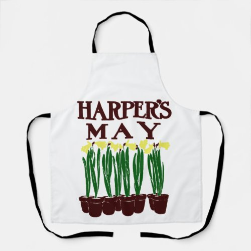 Harpers 1899 Edward Penfield Daffodils Apron