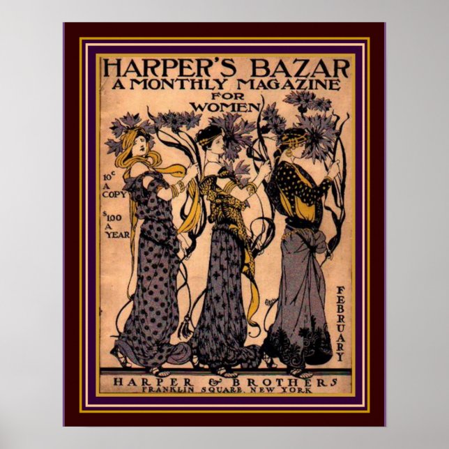 Harper's Bazar Art Deco Cover 16 x 20 Poster (Front)