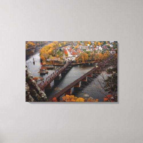Harpers Ferry in the Fall Canvas Print