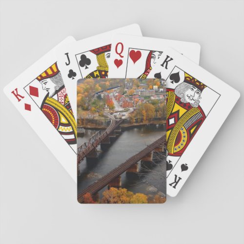 Harpers Ferry in the Fall Poker Cards