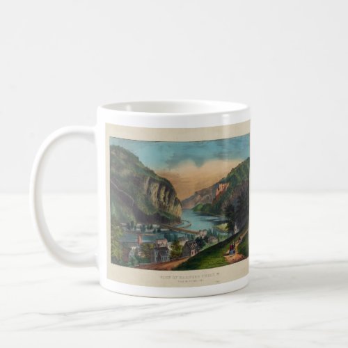 Harpers Ferry Jefferson County West Virginia 1859 Coffee Mug