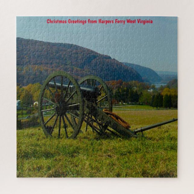 Harpers Ferry Old Cannon. West Virginia. Jigsaw Pu Jigsaw Puzzle (Vertical)