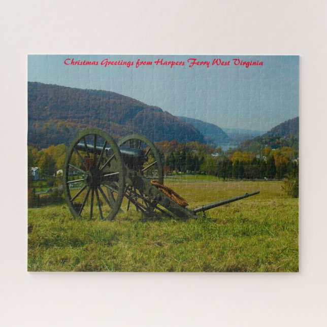 Harpers Ferry Old Cannon. West Virginia. Jigsaw Puzzle (Horizontal)