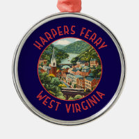 Harpers Ferry West Virginia Distressed Circle