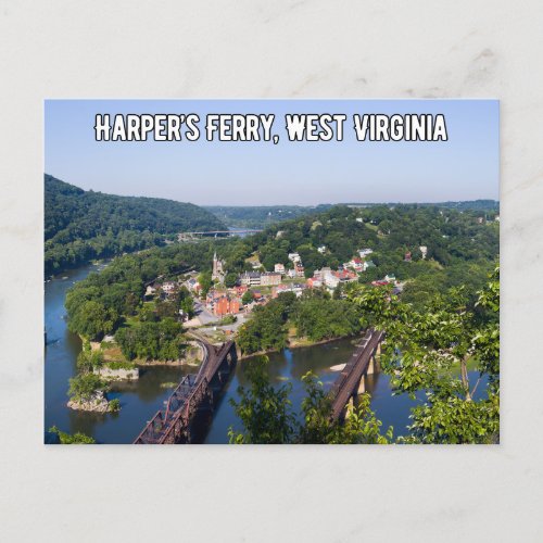 Harpers Ferry West Virginia Travel Postcard