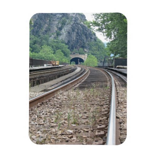 Harpers Ferry WV Railroad Tracks Magnet