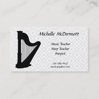 Harpist Business Card