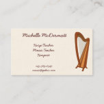 Harpist Business Card at Zazzle