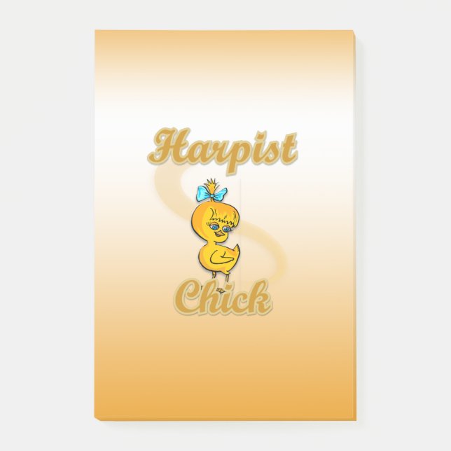Harpist Chick Post-it Notes (Front)