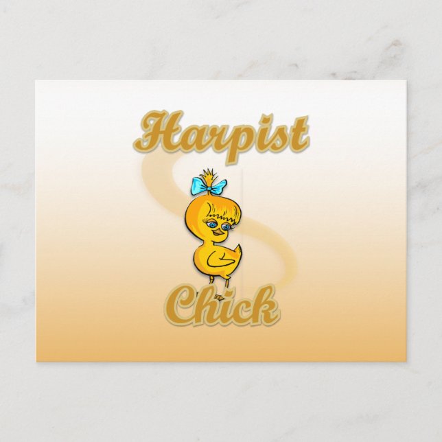 Harpist Chick Postcard (Front)