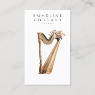 Harpist Harp Musician Teacher Business Card