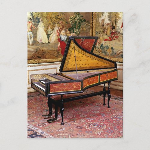 Harpsichord 1634 postcard