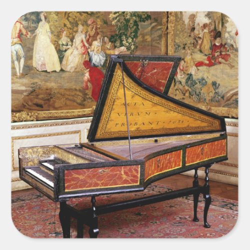 Harpsichord 1634 square sticker