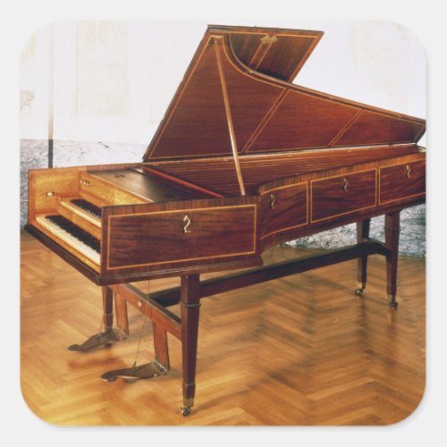 Harpsichord belonging to Franz Joseph Haydn Square Sticker