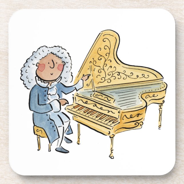 Harpsichord Beverage Coaster (Front)