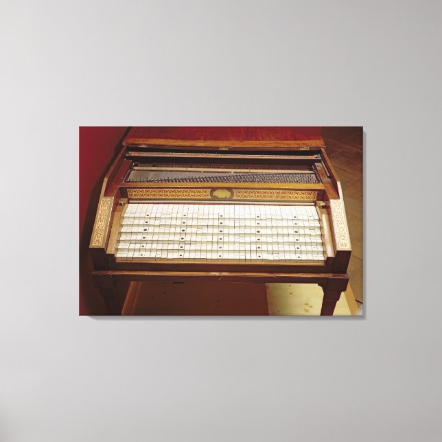 Harpsichord, by Johann Jakob Konnicke , 1796 Canvas Print (Front)