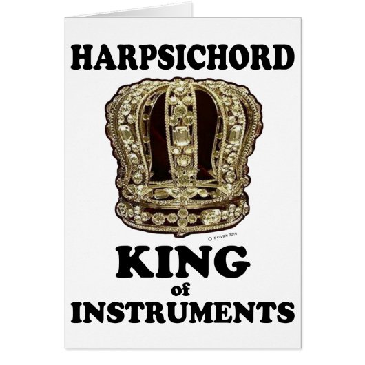 Harpsichord King of Instruments Cards (Front)