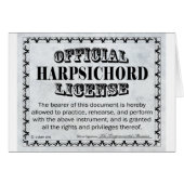 Harpsichord License (Front Horizontal)