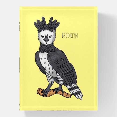 Harpy eagle cartoon illustration  paperweight