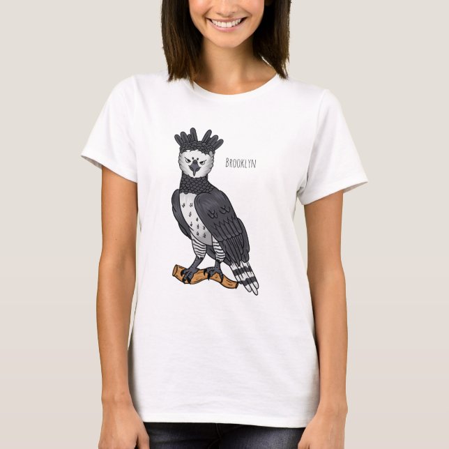 Harpy eagle cartoon illustration T-Shirt (Front)