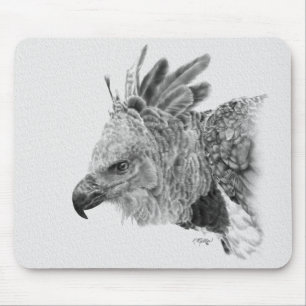 Harpy Eagle Drawing Mouse Pad
