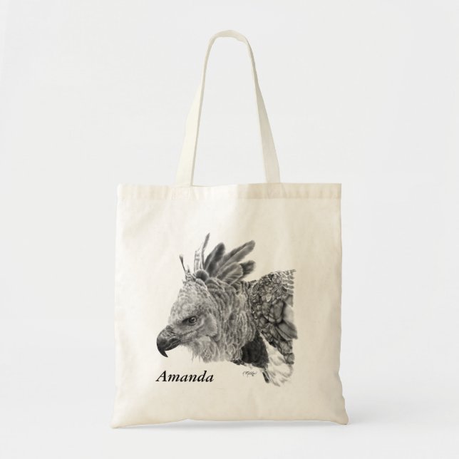 Harpy Eagle Drawing Tote Bag (Front)