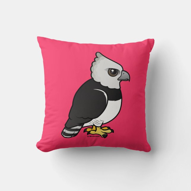 Harpy Eagle Throw Pillow (Front)