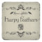 Harpy Feathers Halloween Jar Sticker Label